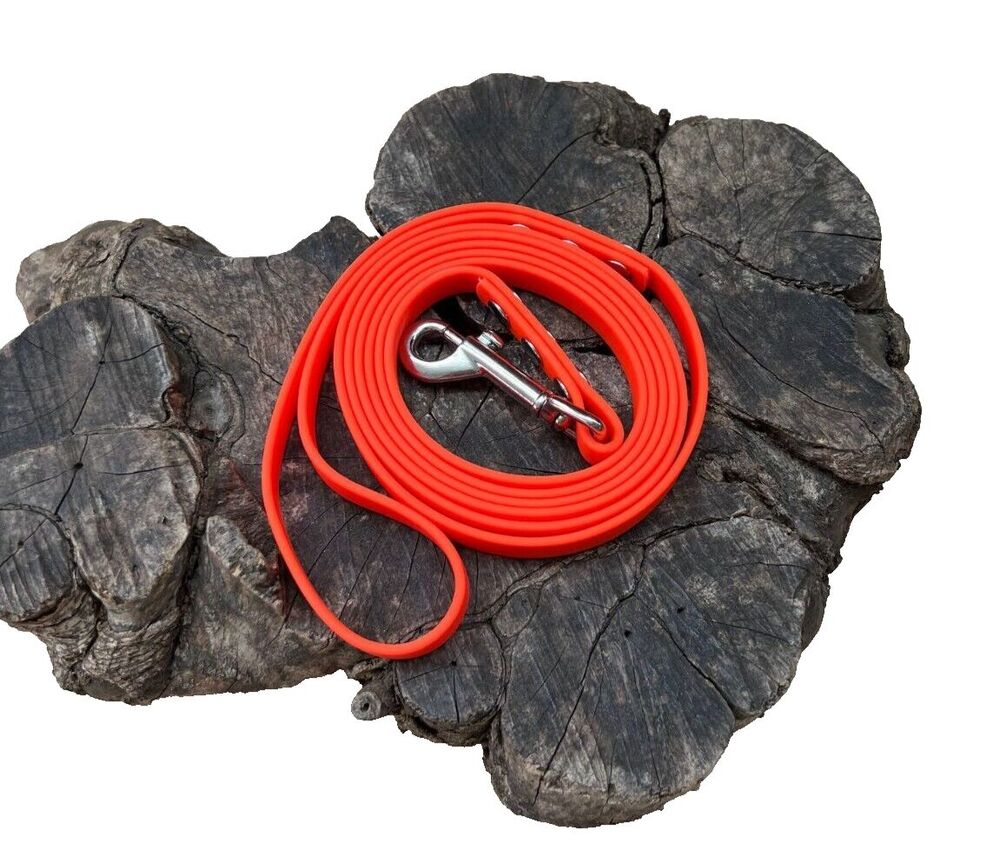 5' 8" Biothane Dog Leash - 1/2" width - waterproof, stink proof USA Made